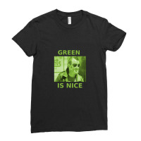 Running On Empty &amp;quot;green Is Nice&amp;quot; Ladies Fitted T-shirt | Artistshot