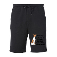 Marine Biology Graduate Marine Biology And Basenjis (1) Fleece Short | Artistshot