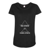 Math Statistics Normal Distribution Paranormal Distribution Teacher Gi Maternity Scoop Neck T-shirt | Artistshot