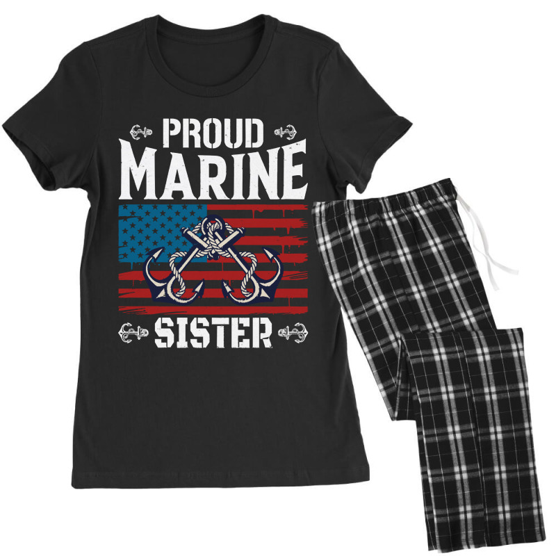 Marine Sister Proud Marine Sister United States Of America Military (3 Women's Pajamas Set by huggingbrilliant | Artistshot