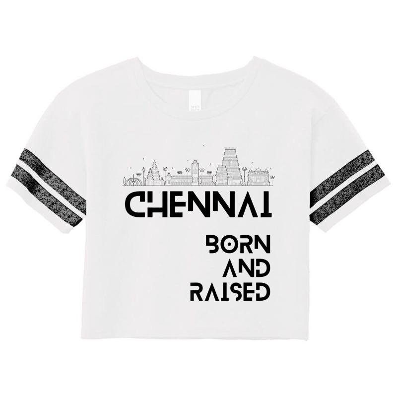 Chennai   Born And Raised Premium T Shirt Scorecard Crop Tee by cm-arts | Artistshot