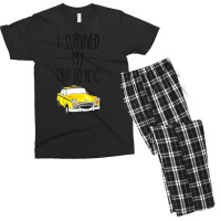 I Survived My Trip To Nyc New York City Taxi Cab Men's T-shirt Pajama Set | Artistshot