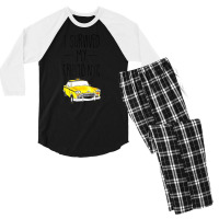 I Survived My Trip To Nyc New York City Taxi Cab Men's 3/4 Sleeve Pajama Set | Artistshot