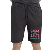 Galveston Texas Sassy And Salty Souvenir Vintage Short | Artistshot