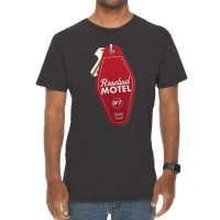 Schitt S Creek Rosebud Motel Key Tag For Room 7, Retro Design In Red Vintage T-shirt | Artistshot