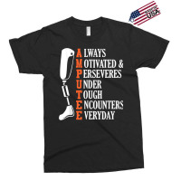 Amputee Quote Funny Leg Prosthetic Legged Surgery Graphic Exclusive T-shirt | Artistshot