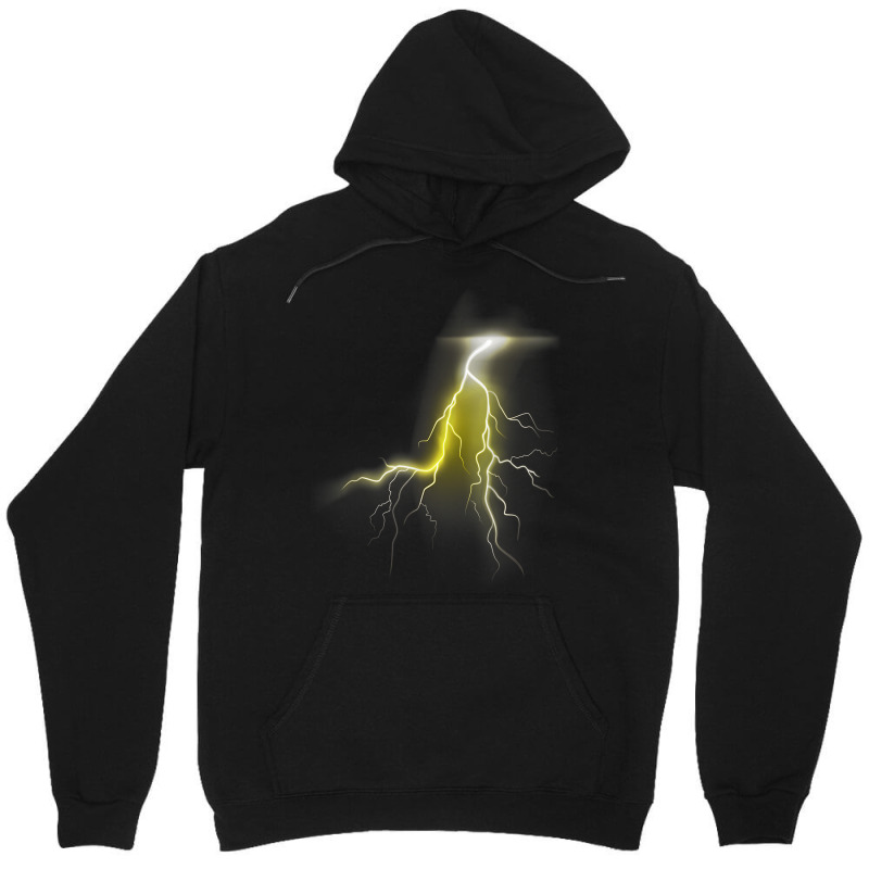 Lightning Thunder Lightning Bolt Storm Cloud Strikes Unisex Hoodie by MaraRojas | Artistshot