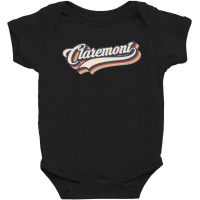 I Love Claremont City Usa Retro Vintage Baby Bodysuit | Artistshot