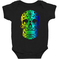 Mexican Sugar Skull Pride Calavera Day Dead Cinco De Mayo Tank Top Baby Bodysuit | Artistshot