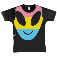 Pansexual Alien Lgbtq Pan Pride Flag Vaporwave Space Graphic Youth T-shirt | Artistshot