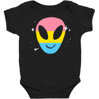 Pansexual Alien Lgbtq Pan Pride Flag Vaporwave Space Baby Bodysuit | Artistshot