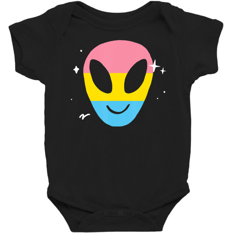 Pansexual Alien Lgbtq Pan Pride Flag Vaporwave Space Baby Bodysuit | Artistshot