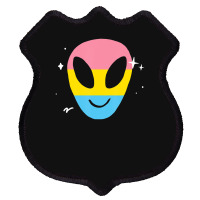 Pansexual Alien Lgbtq Pan Pride Flag Vaporwave Space Shield Patch | Artistshot