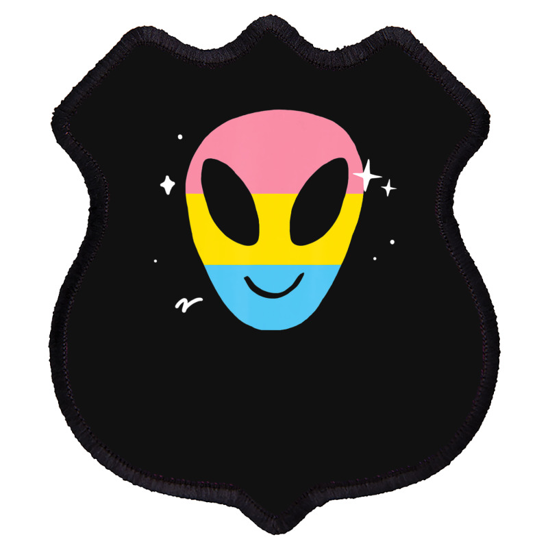 Pansexual Alien Lgbtq Pan Pride Flag Vaporwave Space Shield Patch | Artistshot