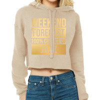 Funny And Awesome Weekend Forecast Hundred Procent Chance Of Jazz Sayi Cropped Hoodie | Artistshot