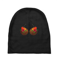 Hawaiian Coconut Bra Art Cool Halloween Baby Beanies | Artistshot