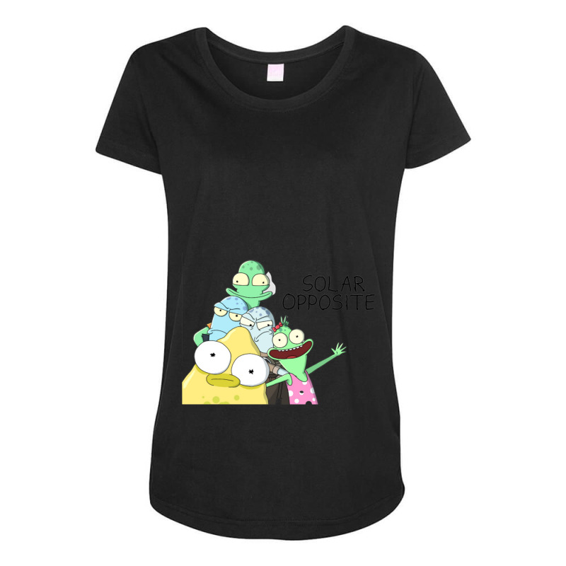 Solar Opposites Characters Maternity Scoop Neck T-shirt by cm-arts | Artistshot