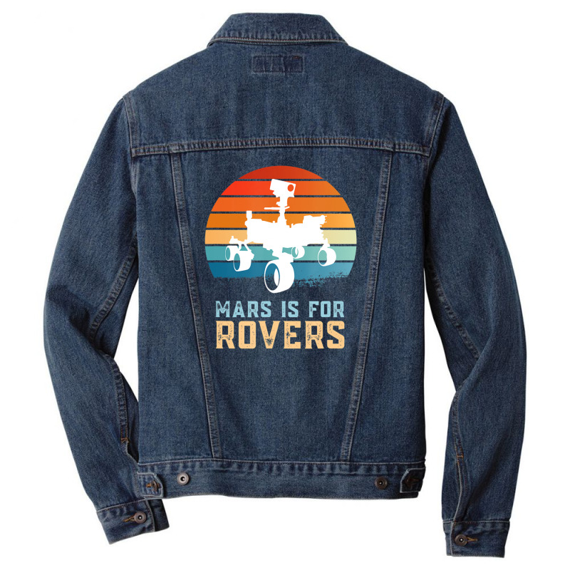 Perseverance Rover Mars Alien Life Searching And Exploration Men Denim Jacket | Artistshot