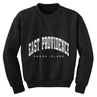 East Providence Rhode Island Ri Varsity Style White Text Tank Top Youth Sweatshirt | Artistshot