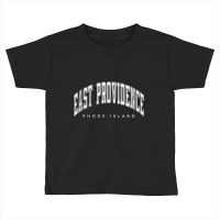 East Providence Rhode Island Ri Varsity Style White Text Tank Top Toddler T-shirt | Artistshot