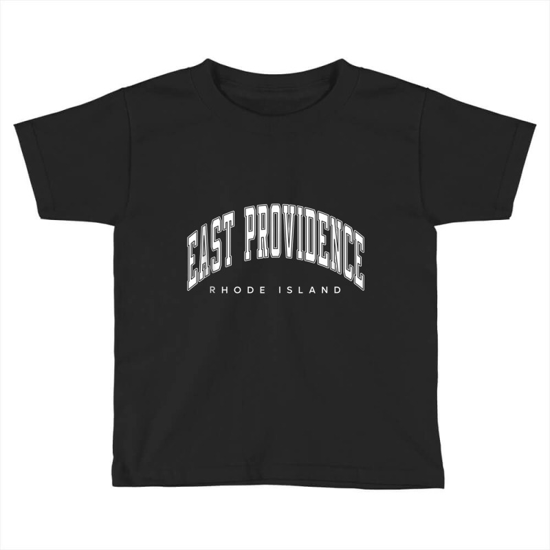 East Providence Rhode Island Ri Varsity Style White Text Tank Top Toddler T-shirt by cm-arts | Artistshot