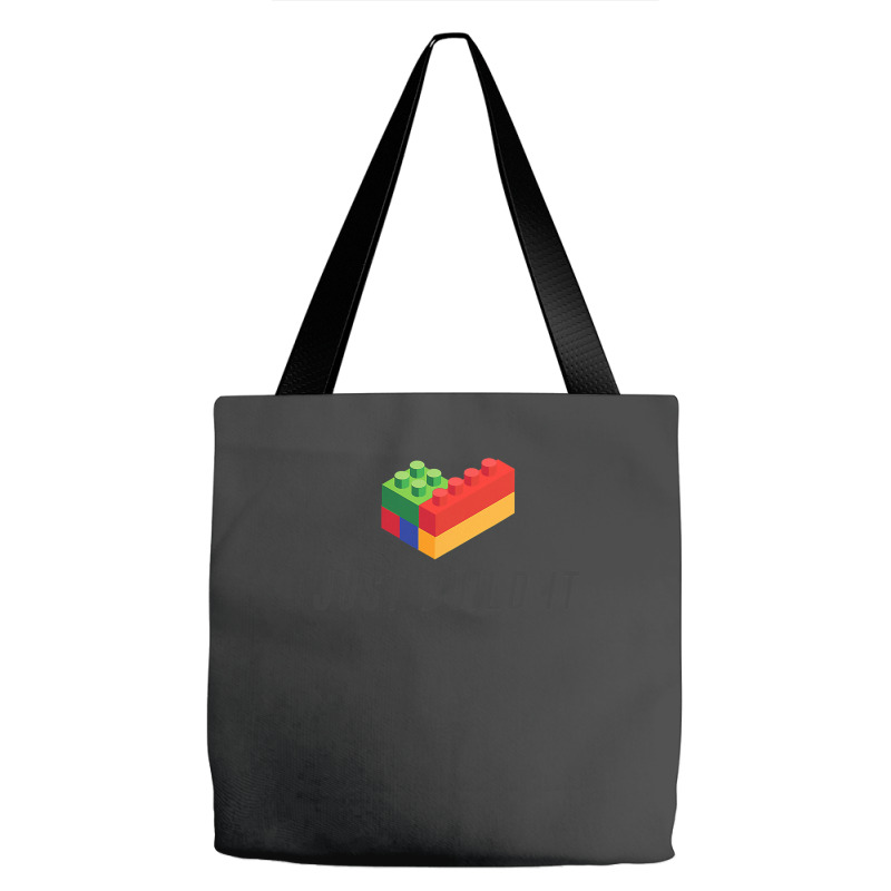 Just Build It Blocks Bricks Building Blocks Toy Tote Bags | Artistshot