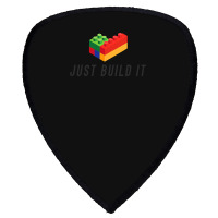 Just Build It Blocks Bricks Building Blocks Toy Shield S Patch | Artistshot