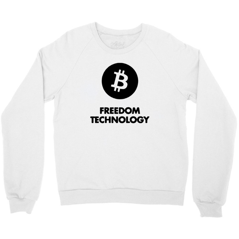 Technology Bitcoin Crewneck Sweatshirt by cm-arts | Artistshot