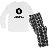 Technology Bitcoin Men's Long Sleeve Pajama Set | Artistshot