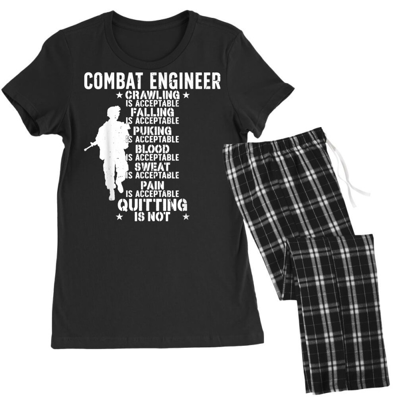 Combat Engineer Combat Engineering T Shirt Women's Pajamas Set by cm-arts | Artistshot