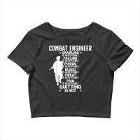 Combat Engineer Combat Engineering T Shirt Crop Top | Artistshot