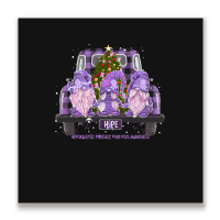 Hypokalemic Periodic Paralysis Awareness - Gnome Hope Christmas Metal Print Square | Artistshot