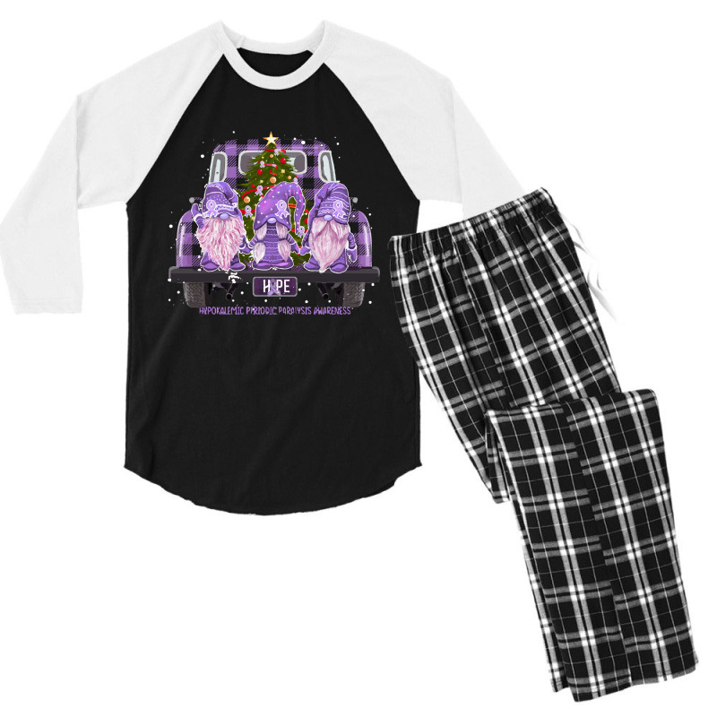 Hypokalemic Periodic Paralysis Awareness - Gnome Hope Christmas Men's 3/4 Sleeve Pajama Set | Artistshot