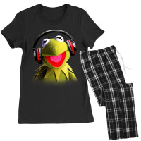 Muppet Babies Kermit Headphones Women's Pajamas Set | Artistshot