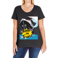 Time To Travel Cruise Ship  Cruise Ship Quotes Ladies Curvy T-shirt | Artistshot