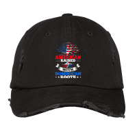 American Raised With Dominican Roots T Shirt Vintage Cap | Artistshot