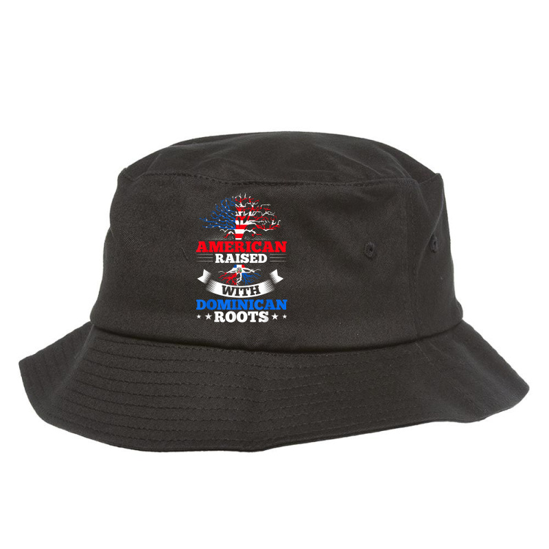 American Raised With Dominican Roots T Shirt Bucket Hat by cm-arts | Artistshot