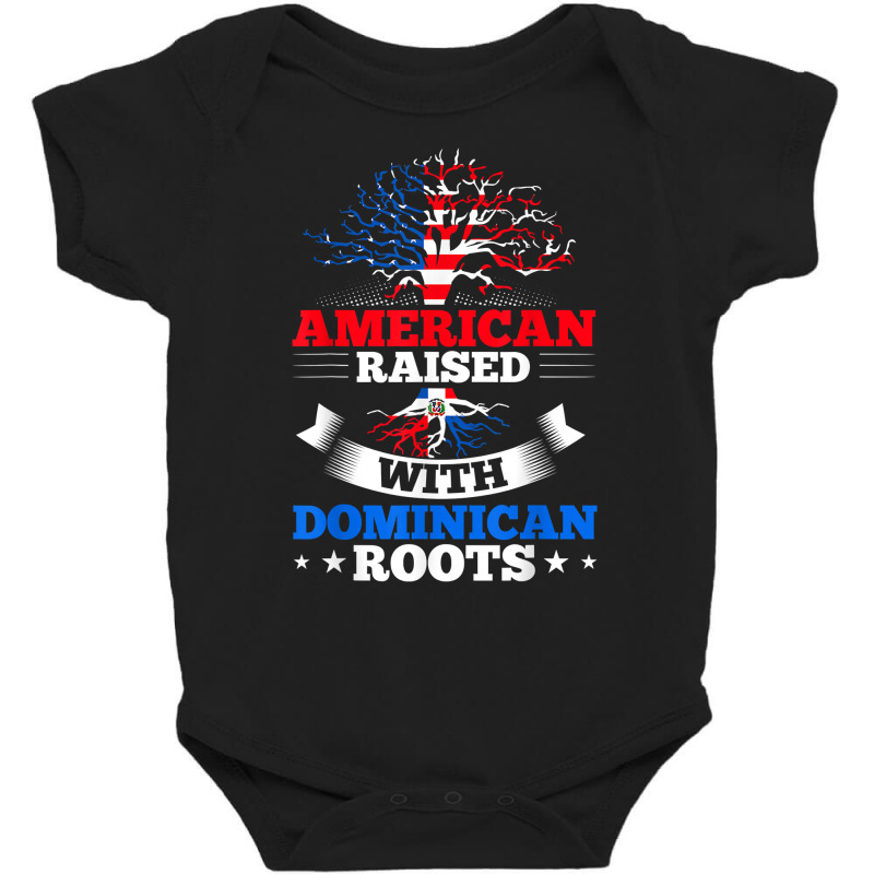 American Raised With Dominican Roots T Shirt Baby Bodysuit by cm-arts | Artistshot