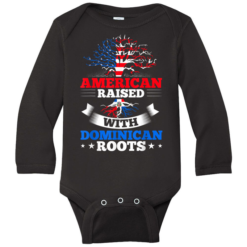 American Raised With Dominican Roots T Shirt Long Sleeve Baby Bodysuit by cm-arts | Artistshot