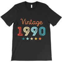 Vintage 1990 30th Birthday Retro Gift 30 Year Old T-shirt | Artistshot