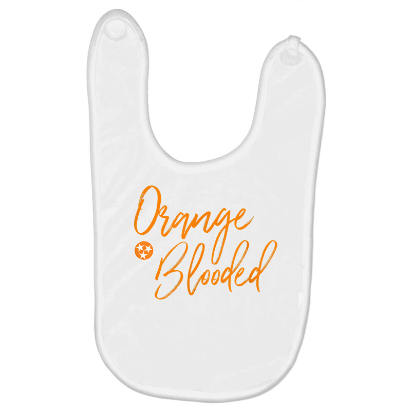 Tennessee Fan Orange Blooded Vol Sports Fan State Flag Tn T Shirt Baby Bibs by cm-arts | Artistshot