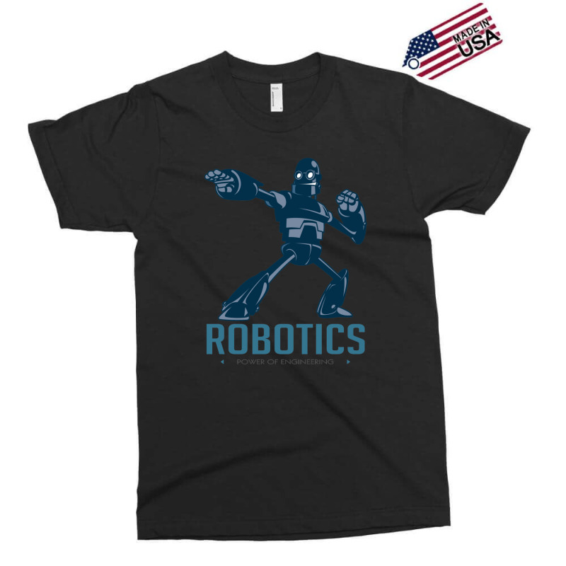 Giant Robot Cartoon Robotics Power Of Engineer I Build Robots Exclusive T-shirt | Artistshot