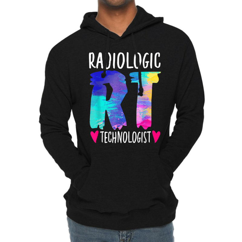 Colorful Radiologic Technologist Rt Radiology X-ray Rad Tech Lightweight Hoodie by RutheSanmartin | Artistshot