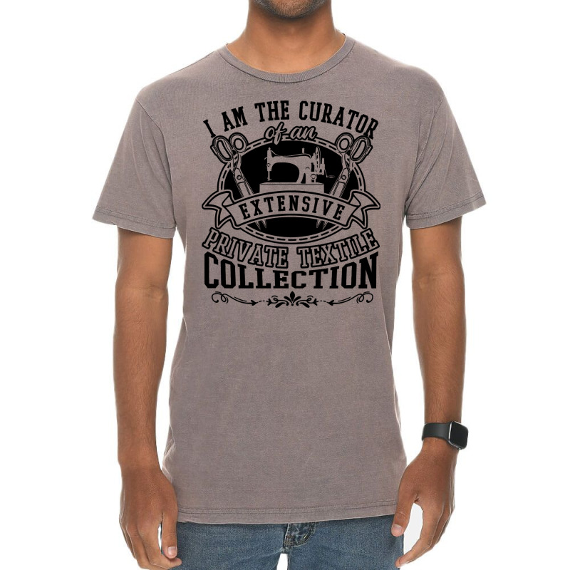 Sewing Curator Of An Extensive Private Textile Collection 53 Quilting Vintage T-Shirt by coolquirrell | Artistshot