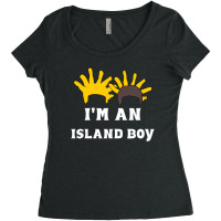 I'm An Island Boy Women's Triblend Scoop T-shirt | Artistshot