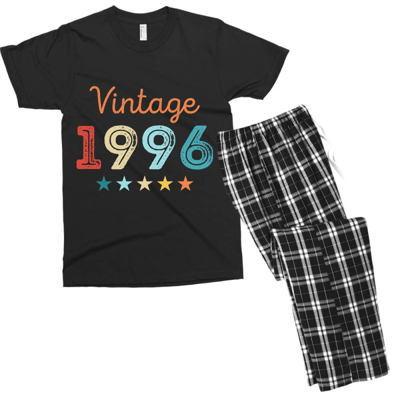 Vintage 1996 30th Birthday Retro Gift 30 Year Old Men's T-shirt Pajama Set | Artistshot