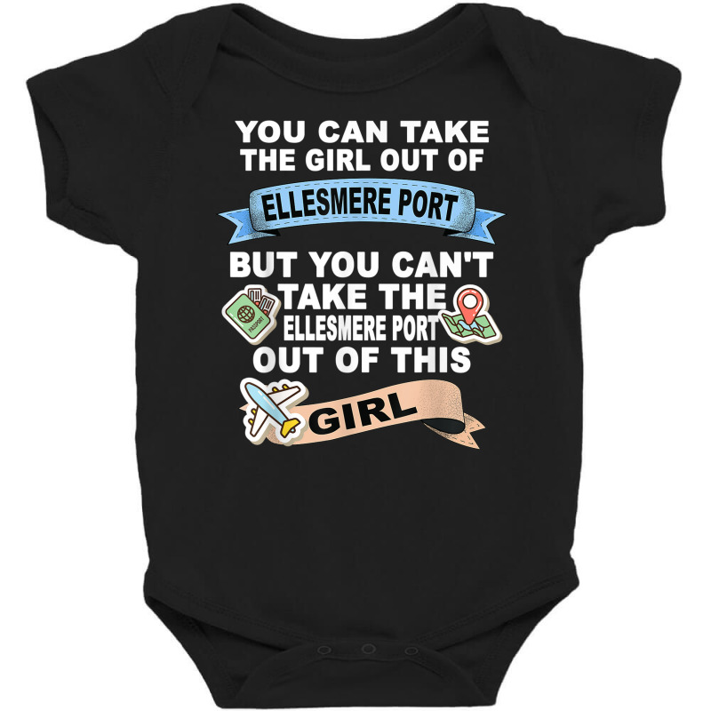 Girl From Ellesmere Port   Relocation From Ellesmere Port Baby Bodysuit | Artistshot