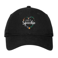 Just Speechie Speech Language Pathologist Slp Therapist Gift Adjustable Cap | Artistshot