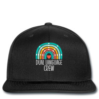 Dual Language Crew Rainbow Bilingual Teacher Dual Language Printed Hat | Artistshot