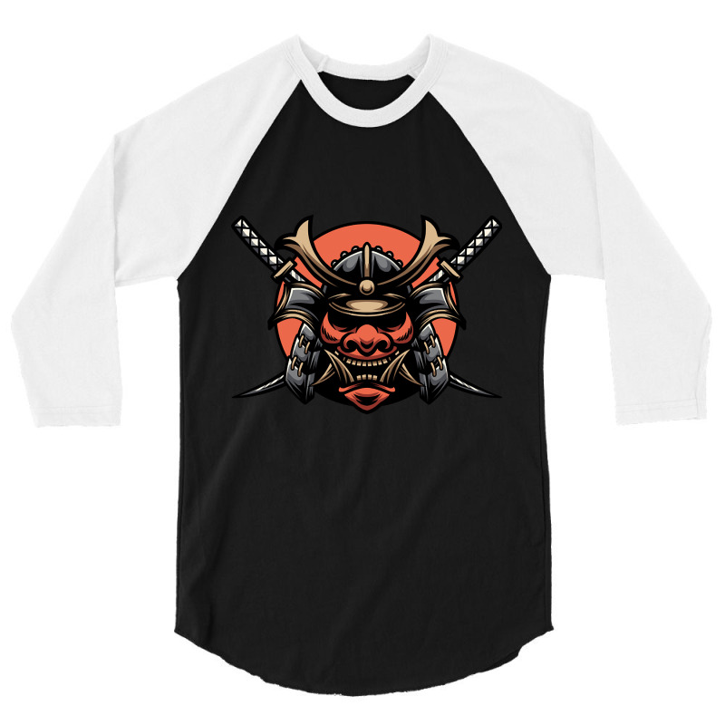 Angry Samurai Anime 3/4 Sleeve Shirt by Oreilly Ulrich | Artistshot